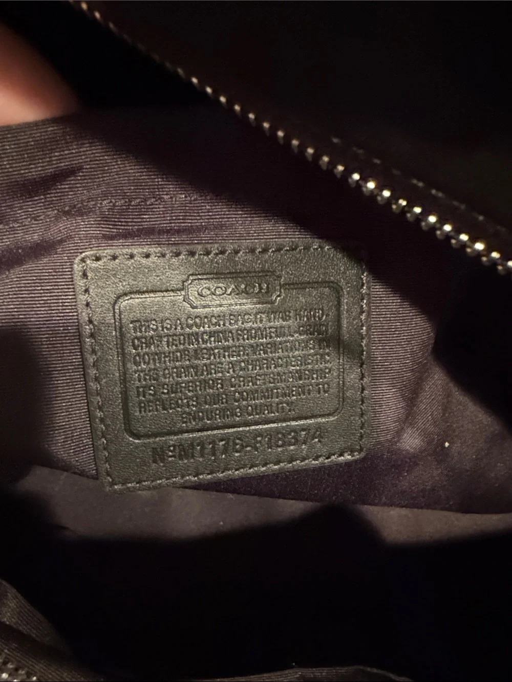 Coach Black Leather Diaper Bag - Picture 10 of 10